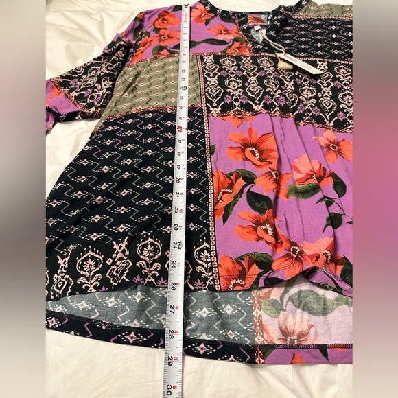Johnny Was Multicolor Patchwork Blouse - Picture 13 of 13